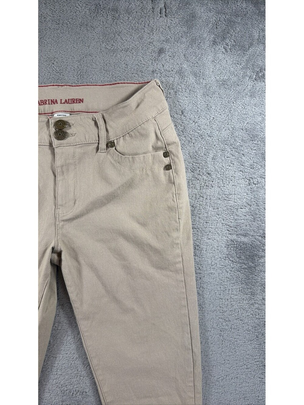 Sabrina Lauren Beige Slim Fit Pants Size 10 - Picture 9 of 15